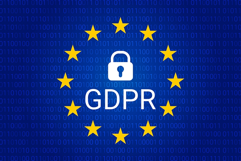 GDPR and European Union flag